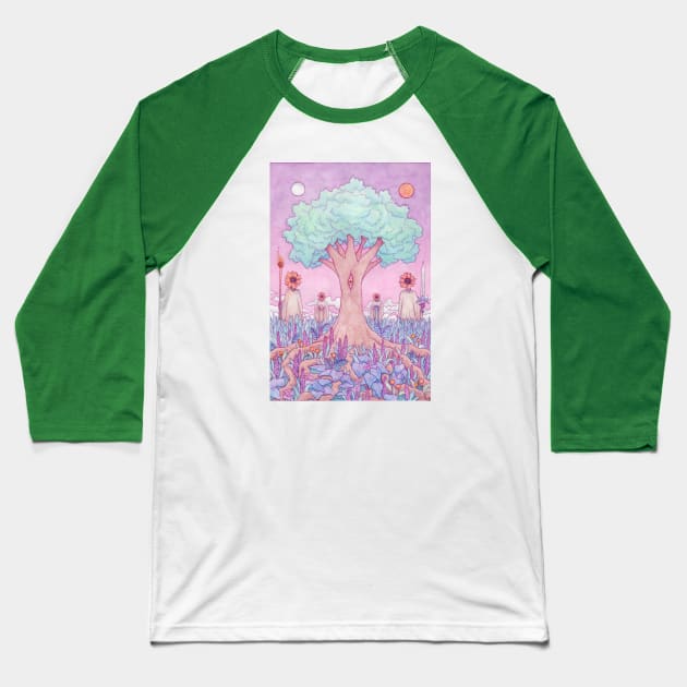 Sunflower Magicians Baseball T-Shirt by Serpent's Sun